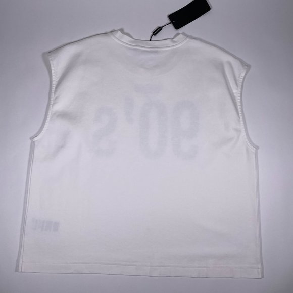 DOLCE&GABBANA White Jersey T-Shirt 90's Print - Picture 5 of 7